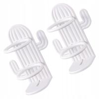 2SZT STOJAK ZĘBY I MASZYNKĘ ELEKTRYCZNĄ BIAŁY ŚCIENNY