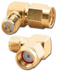 ADAPTER SMA-RP GNIAZDO / SMA-RP WTYK ŁĄCZNIK KĄTOW