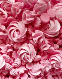 Безе безики смешанный дизайн розовый год рождения торт украшение 20г N
