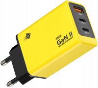 Быстрое зарядное устройство GAN II 65W QC 3.0 2x USB C 1x USB A