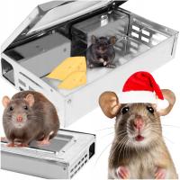 Metalowa Klatka Żywołapka Pułapka Na Myszy Wielorazowego Użytku Humanitarna