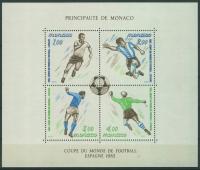 Monako Monaco Blok 20 ** SPORT PIŁKA NOŻNA Hiszpania 1982