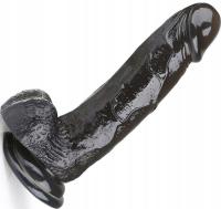 ФАЛЛОИМИТАТОР С ПРИСОСКОЙ ОГРОМНЫЙ ПЕНИС С ЯИЧКАМИ ЧЕРНЫЙ ТОЛСТЫЙ ДЛЯ ПРОНИКНОВЕНИЯ