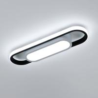 LAMPA SUFITOWA PLAFON LED BIAŁA CZARNA NOWOCZESNA W KORYTARZ 6500K 30W