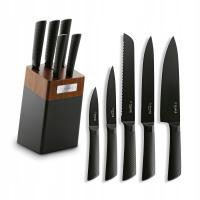 Набор кухонных ножей в деревянной стойке твердый Starke Pro Taylor 6 el