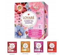 Zestaw KWIATOWYCH HERBAT Lovare 4 smaki Flower Tea Assorted PREZENT