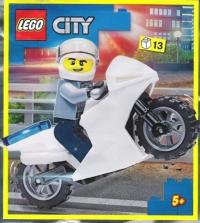 LEGO City-952103, полицейский на мотоцикле, polybag