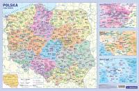 Podkładka edukacyjna - mapa pocztowa Polski DEMART