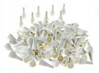 Pionki do gry plastik zwykłe białe 100 szt