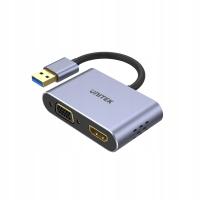 Unitek V1304A Adapter USB-A na HDMI + VGA FullHD