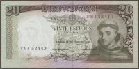 Portugalia 20 escudos 1964 - zakonnik - stan bankowy UNC -