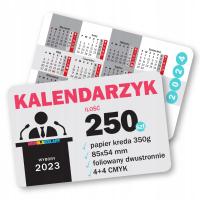 KALENDARZYK WYBORCZY - 250 SZT - FOLIOWANY - DRUK