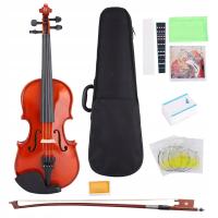 astonvilla av?03 spruce curly maple 1/48 violin with box rosin string stick