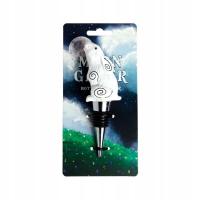 Korek zatyczka do butelki wina z uszczelką zając królik patrzący na księżyc