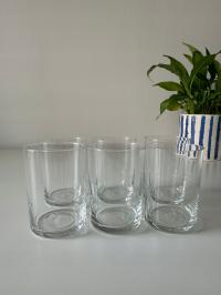 Literatki szklanki PRL szkło zestaw 6szt N13