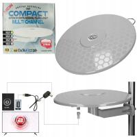 Внешняя антенна Wiedysk COMPACT наземное ТВ DVB - T2 серый USB