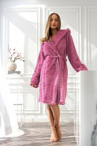 Szlafrok L&l Damski 2416 Robin (42) wiśnia