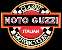 Naszywka dla fanów Moto Guzzi Classic haftowana z termofolią