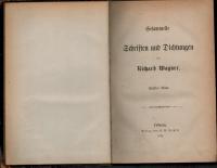 26278 Gesammelte Schriften und Dichtungen. Wagner Richard. 7 tomow. z 10.