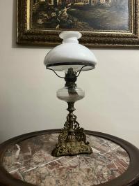 ANTYCZNA LAMPA NAFTOWA RUND BRENNER