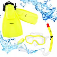 Zestaw do nurkowania płetwy 28-31 okulary pływackie rurka dziecięcy spokey