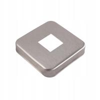 Rozeta szlifowana 60 x 60 otwór 20 x 20 mm INOX Kryza nierdzewna Maskownica