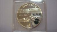 Moneta Francja 1-1/2 euro 2005 - Biathlon srebro
