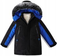 Kurtka zimowa #109N12 PUCHOWA podszyta ciepłym MISIEM 146/152