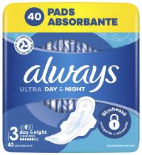 Podpaski ALWAYS Ultra Day & Night Rozmiar 3 (40 sztuk)