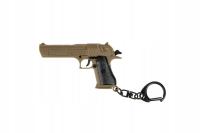 2X BRELOK PISTOLET ZAWIESZKA FUNKCJONALNA GFC BRĄZOWY