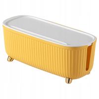 Skrzynka do zarządzania kablami Gniazdo Drut Tidy Safety Hide Case Żółty 35x15x13cm