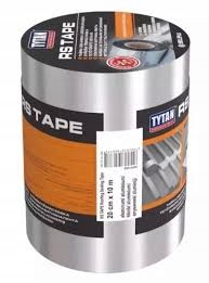 Битумная кровельная лента Титан 30 см x 10 МБ алюминий (серебро)