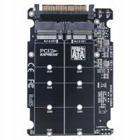 Adapter U.2 SFF-8639 do M.2 NVMe SATA SSD Konwerter
