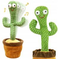 KAKTUS TAŃCZĄCY ŚPIEWAJĄCY ZABAWKA INTERAKTYWNA DŹWIĘK ŚWIATŁO TIKTOK 30 CM