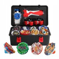12Pcs Top Suitcase Set with Grip Launcher Character Toy Gift 1 set