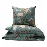 Pościel bawełniana 100x160 50x60 do łóżeczka dziecięcego liście 175zie