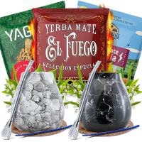 Набор для двоих Yerba Mate Energy Guarana Calabash bombilla 3x50 г