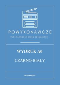 Wydruk wykrojów krawieckich A0 czarno-białe