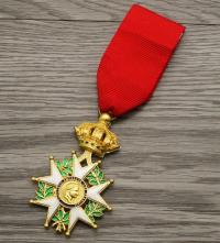 Francja , Medal rycerski Legionów Cesarza Napoleona , Złoty , kopia