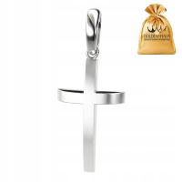 MĘSKI KRZYŻYK SREBRNY SREBRO PRÓBA 925 NA PREZENT