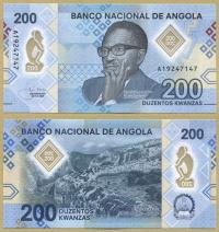 -- ANGOLA 200 KWANZAS 2020 A Pnew UNC polimer