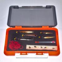 Zestaw podlodowy błystek mikado błyski pudełko na lód