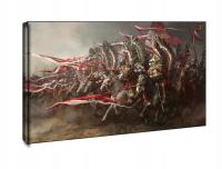Szarża husarii - obraz na płótnie 80x60 cm