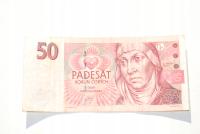 Старая банкнота 50 чешских крон Чехия 1997 уникальный