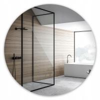 Круглое зеркало без рамки для ванной комнаты прихожей 4 мм 50 см поплавок