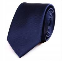Элегантный галстук тонкий темно-синий