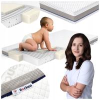 Materac 120x60 Piankow Lateks Rucken dla Noworodka Antyalergiczny H2 / H3