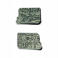 КИБЕРПАНК СЕРЕБРЯНАЯ МЕТАЛЛИЧЕСКАЯ МОНЕТА 1 ШТ RPG