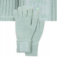 Rękawiczki zimowe Pitbull Pięciopalczaste Ciepłe Grube LOVE PB uniwersalne