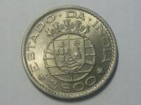 Nr30 Индия португальская Монета 3 Эскудос 1959 Монетный Двор